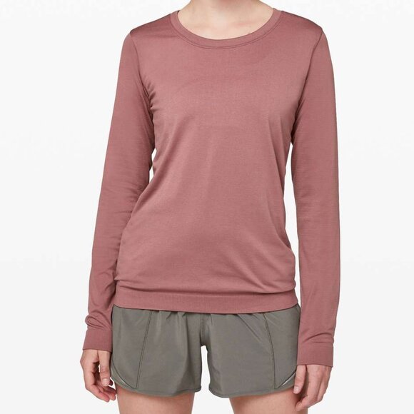 NWOT Lululemon Swiftly Tech Long Sleeve(Breeze) *Relaxed Fit Red Dust 10 - Picture 1 of 10